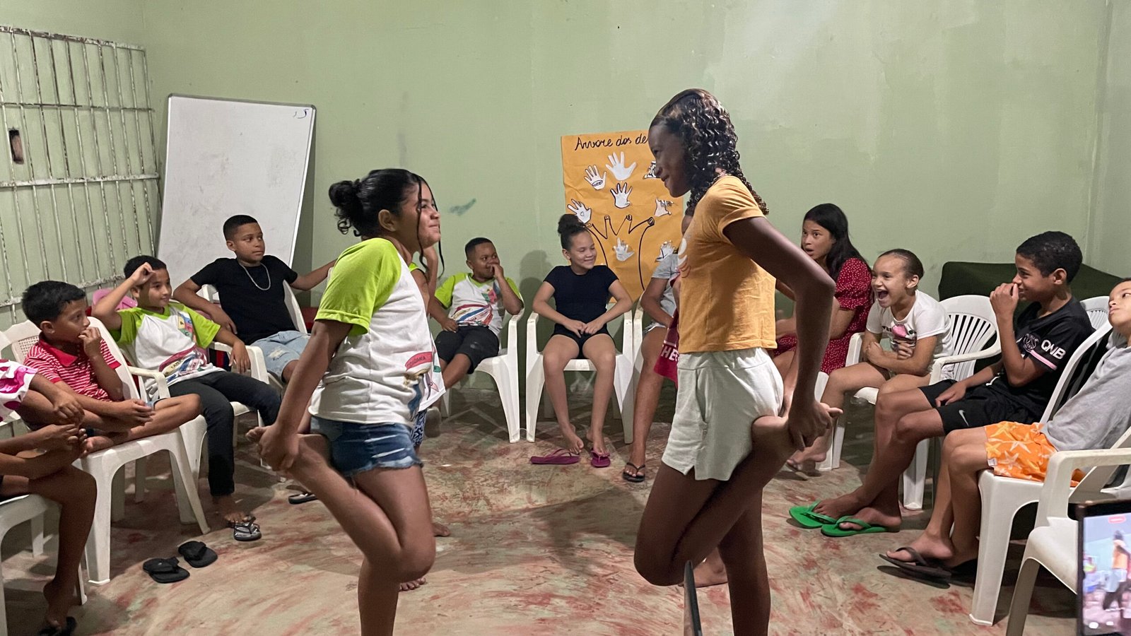 Concentração e equilíbrio na roda de conversa